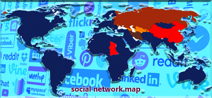 da Vincos Blog la mappa dei social network nel mondo 2018